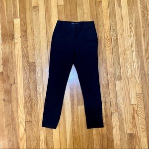 High waisted black skinny work dress pants